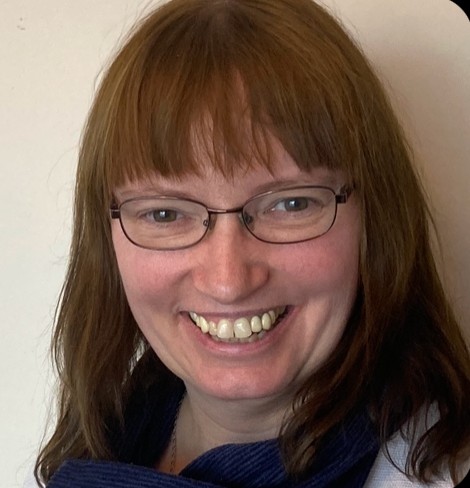 Smiling woman with glasses